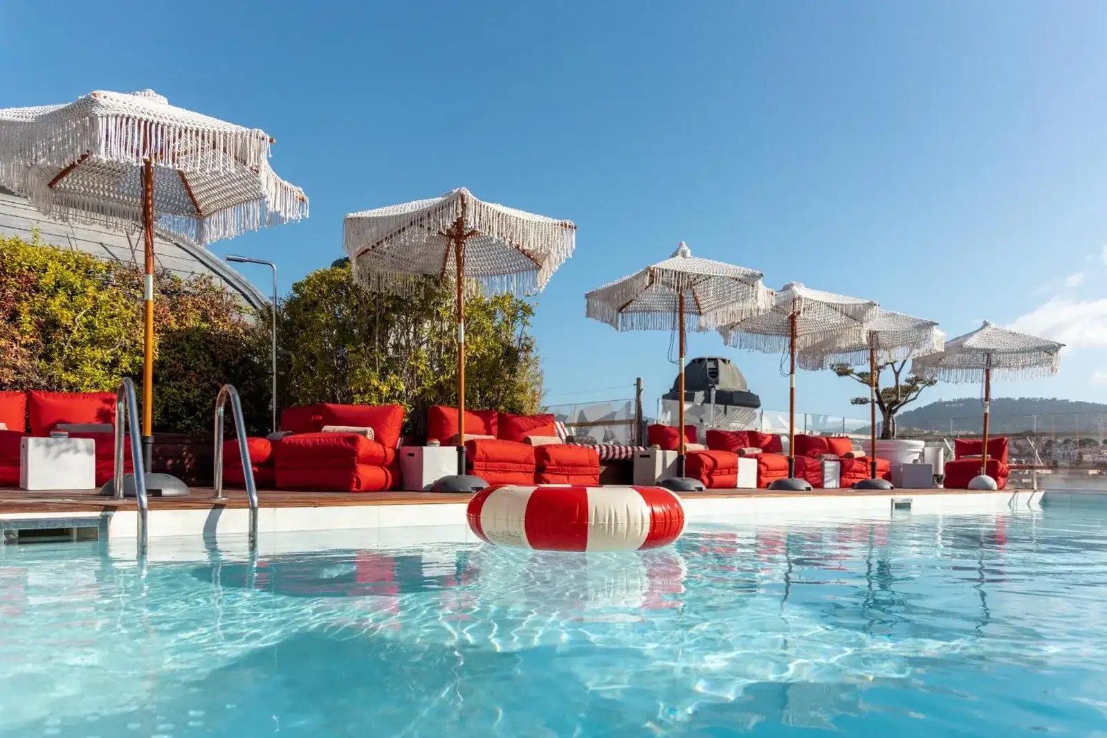 Beautiful swimming pool at Boscolo Nice Hotel & Spa in Nice