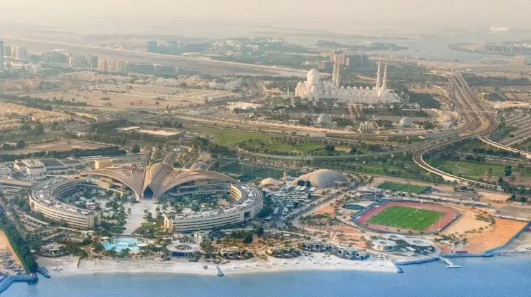 an aerial view of the sydney opera house at ERTH Abu Dhabi Hotel in Abu Dhabi