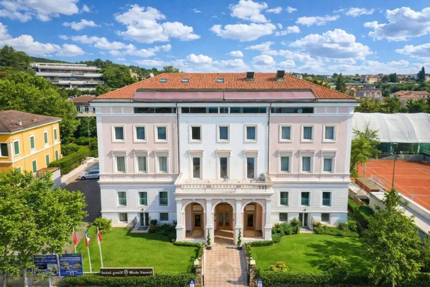 Exterior view of Greif Hotel & Spa in Trieste