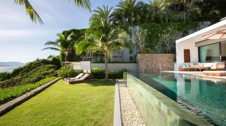 an image of a house with a swimming pool at Kerem Luxury Beachfront Villas in Choeng Mon Beach