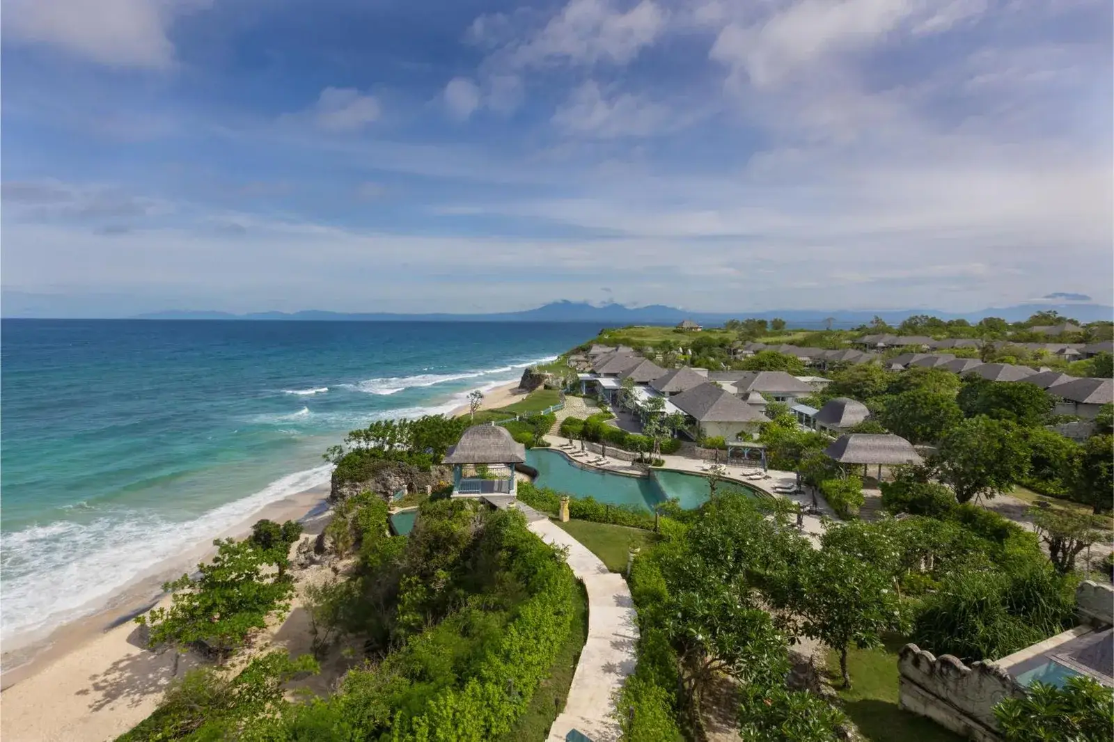 Jumeirah Bali resort overview with stunning ocean view