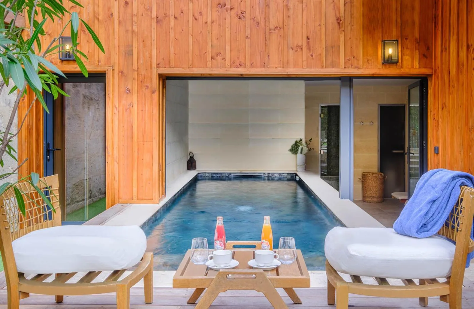 Indoor pool area at Le Boutique Hotel & Spa in Bordeaux
