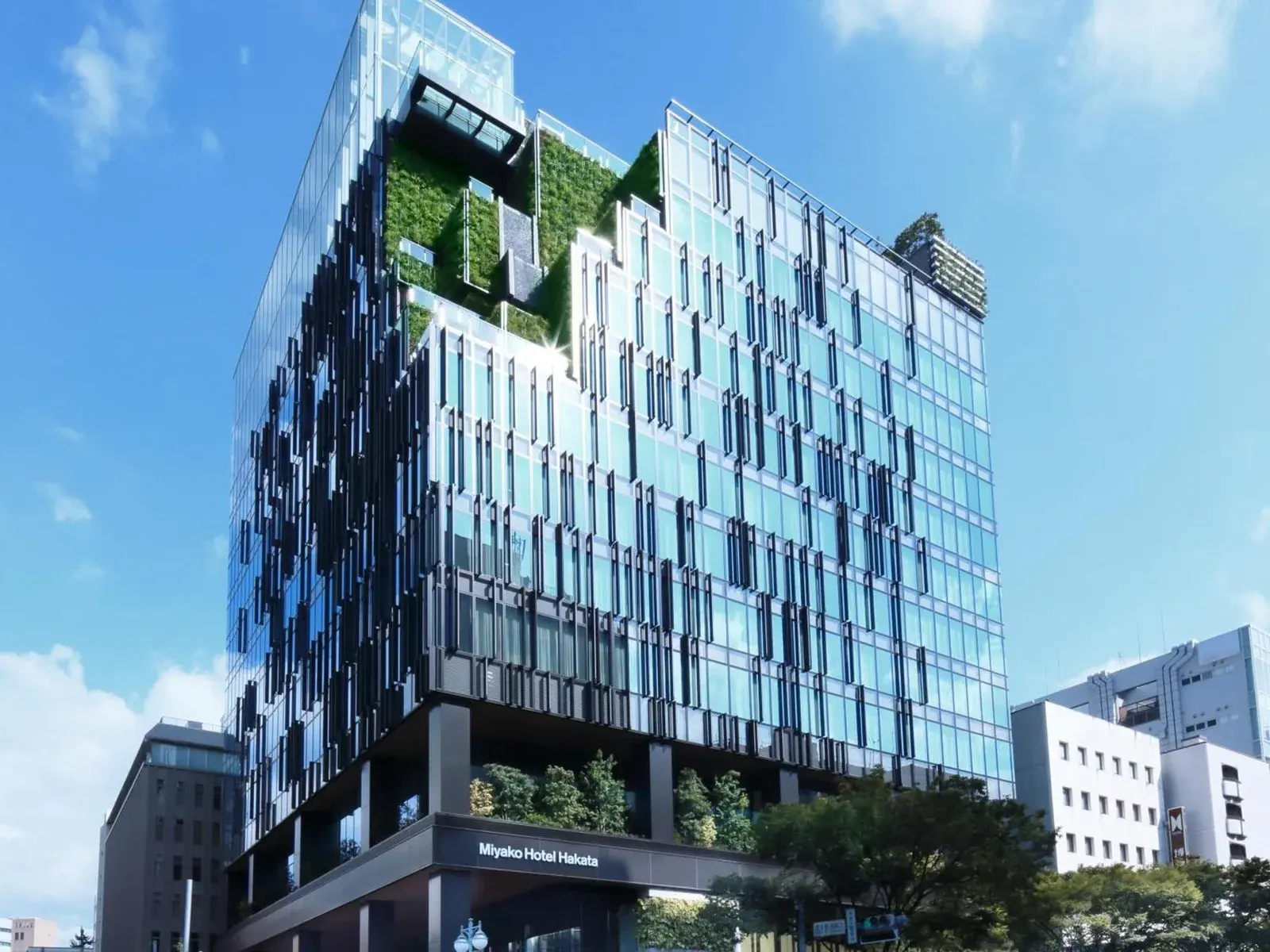 Miyako Hotel Hakata - Exterior view showcasing modern architecture