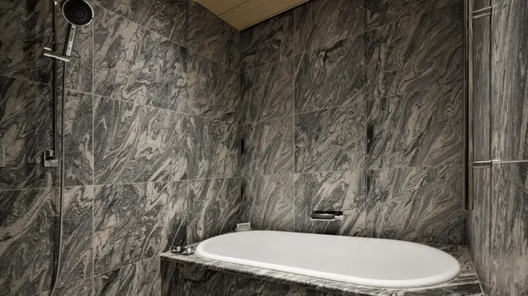 a bathroom with a shower and a bath tub at Park Hyatt Kyoto in Kyoto