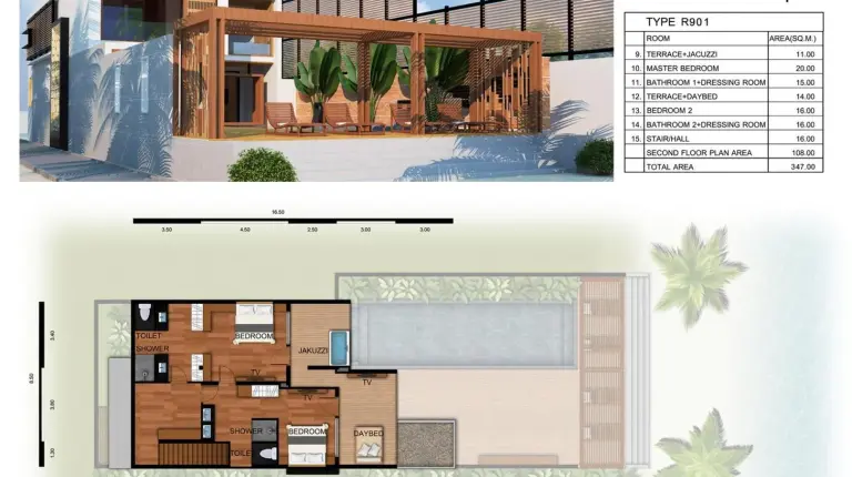 an external view of a house with a swimming pool at Pavilion Pool Residence Samui - SHA Extra Plus in Lamai