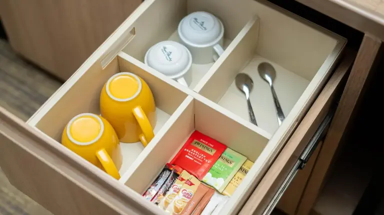 ein Kühlschrank, gefüllt mit Flaschen und Dosen im SKYVIEW Hotel Bangkok - Sukhumvit in Bangkok