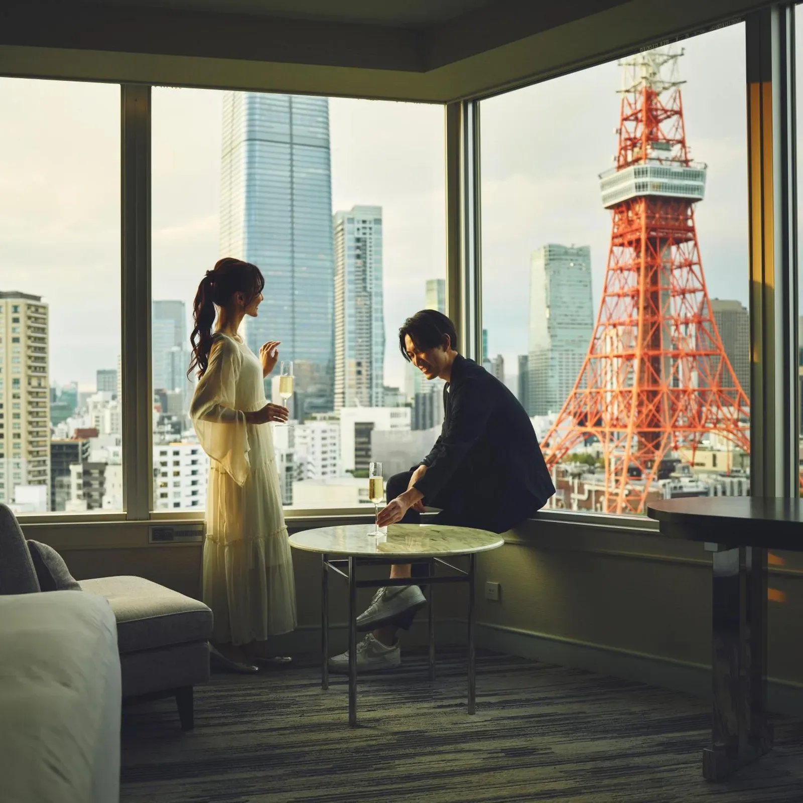 The Prince Park Tower Tokyo room overlooking Tokyo Tower