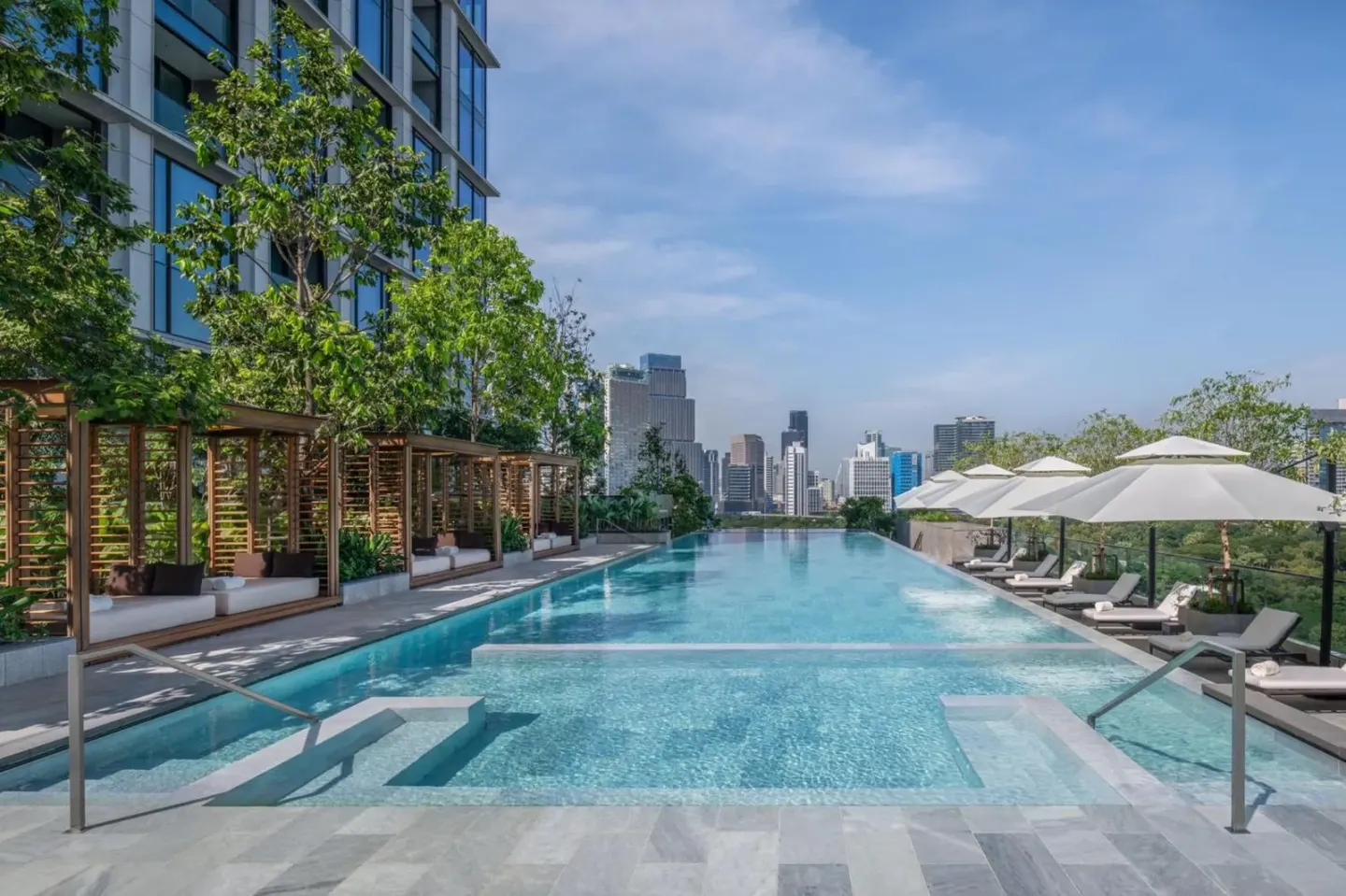 Infinity pool at The Ritz-Carlton, Bangkok
