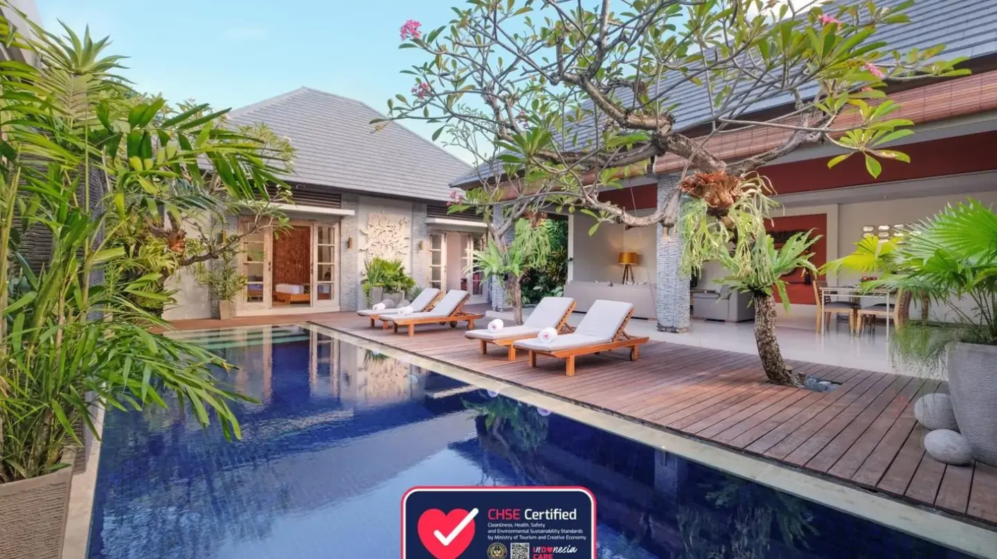 an image of a villa with a swimming pool at The Wolas Villas in Seminyak
