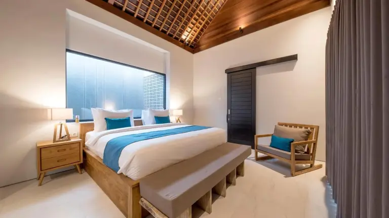 a large bath tub in a bathroom with a sink at Villa DeDayuh Seminyak in Seminyak