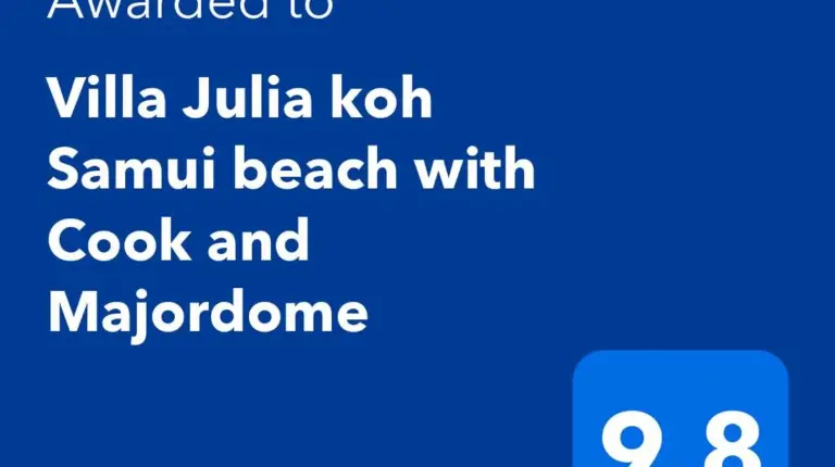 a screenshot of a cell phone with the text wanted to villa julilla at Villa Julia koh Samui beach with Cook and Majordome in Lamai